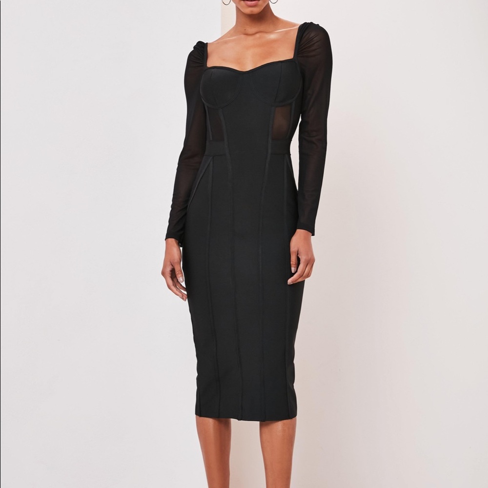 Bandage Bodycon Midi Dress